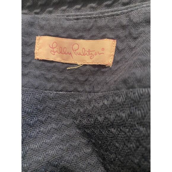 Lilly Pulitzer Skort Womens Navy Blue Lenore Lace Trim Mini Skirt Shorts - Picture 5 of 6